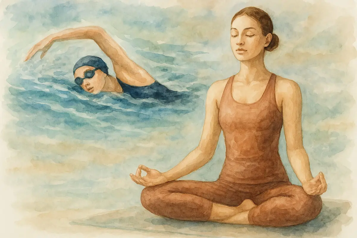la natation et le yoga